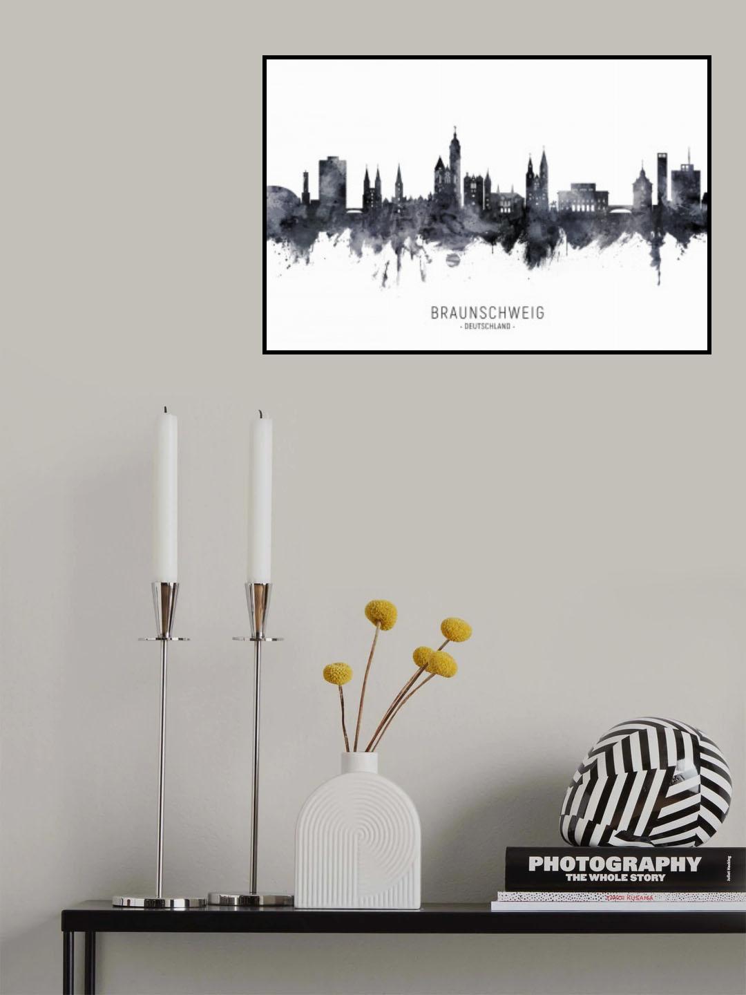 Braunschweig Germany Skyline Poster och Canvastavla