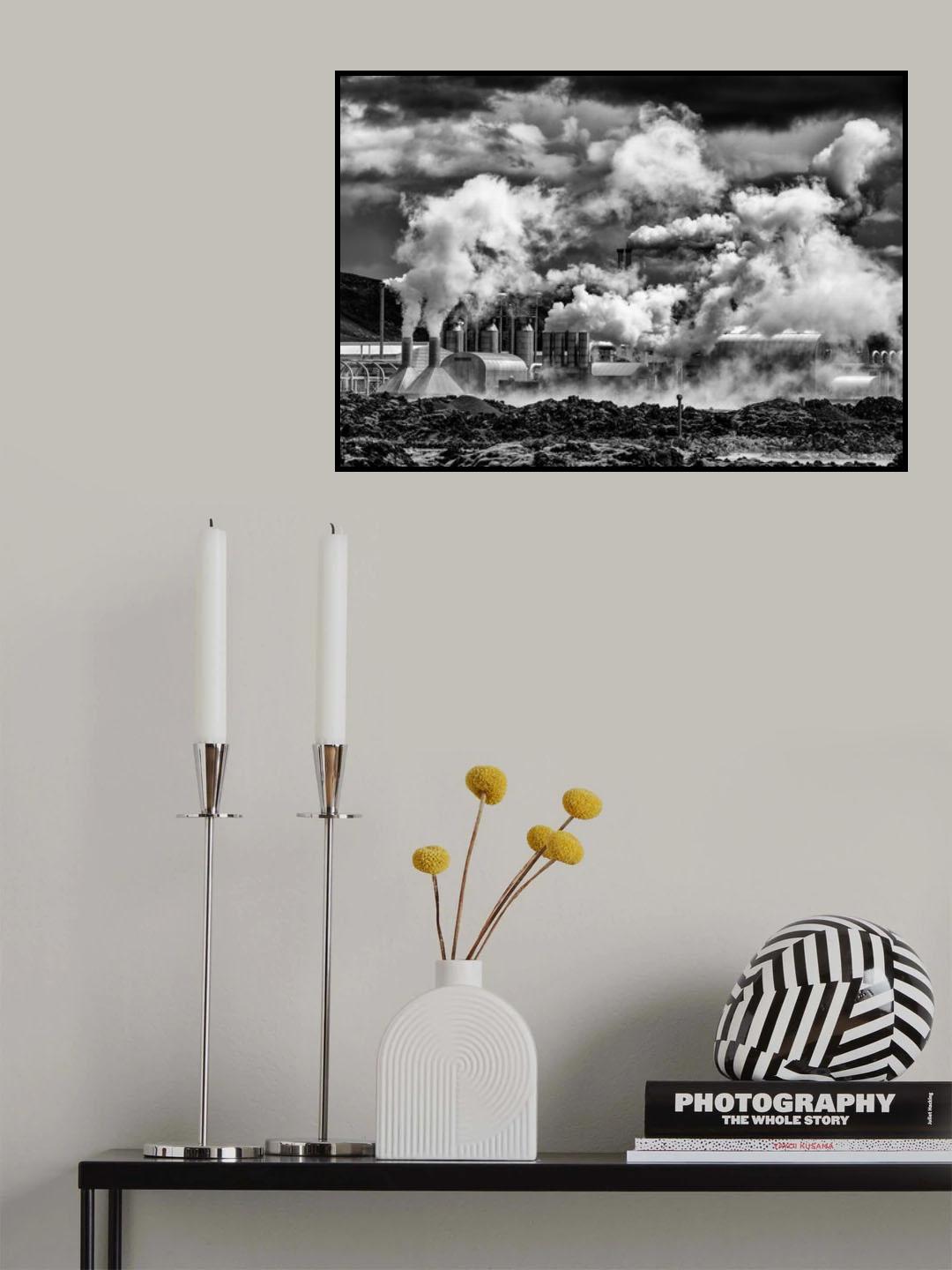 Black smoke Poster och Canvastavla