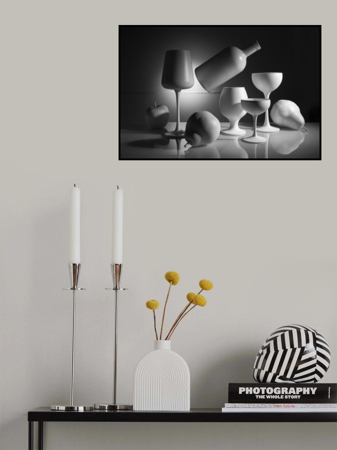 From the series "White on Black" Poster och Canvastavla