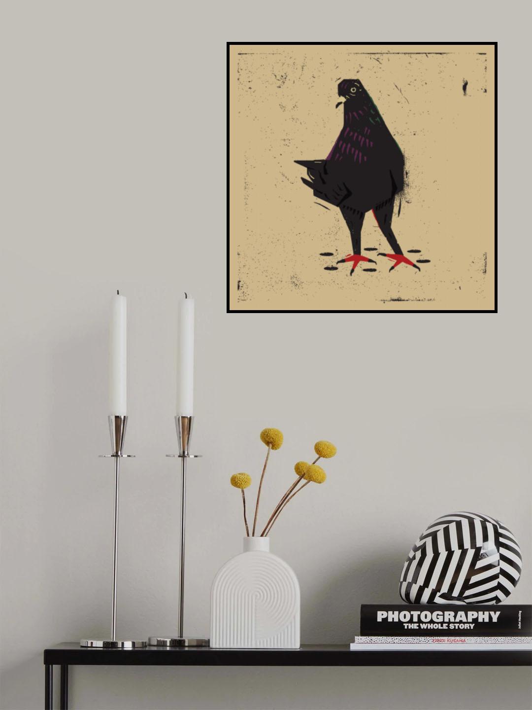 Pigeon Poster och Canvastavla