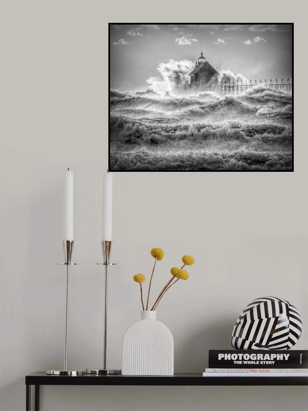Roaring Waves Poster och Canvastavla