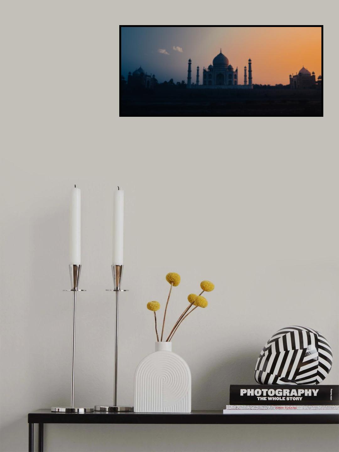 Sunset at Taj Poster och Canvastavla