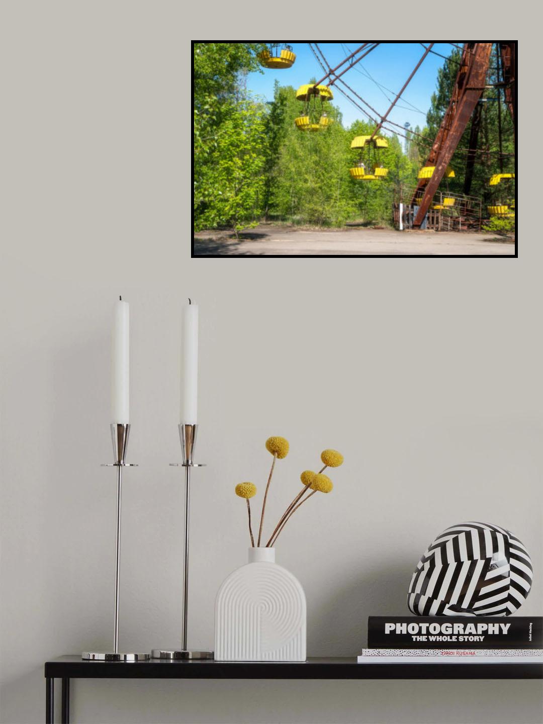 Chernobyl Ferris Wheel Poster och Canvastavla