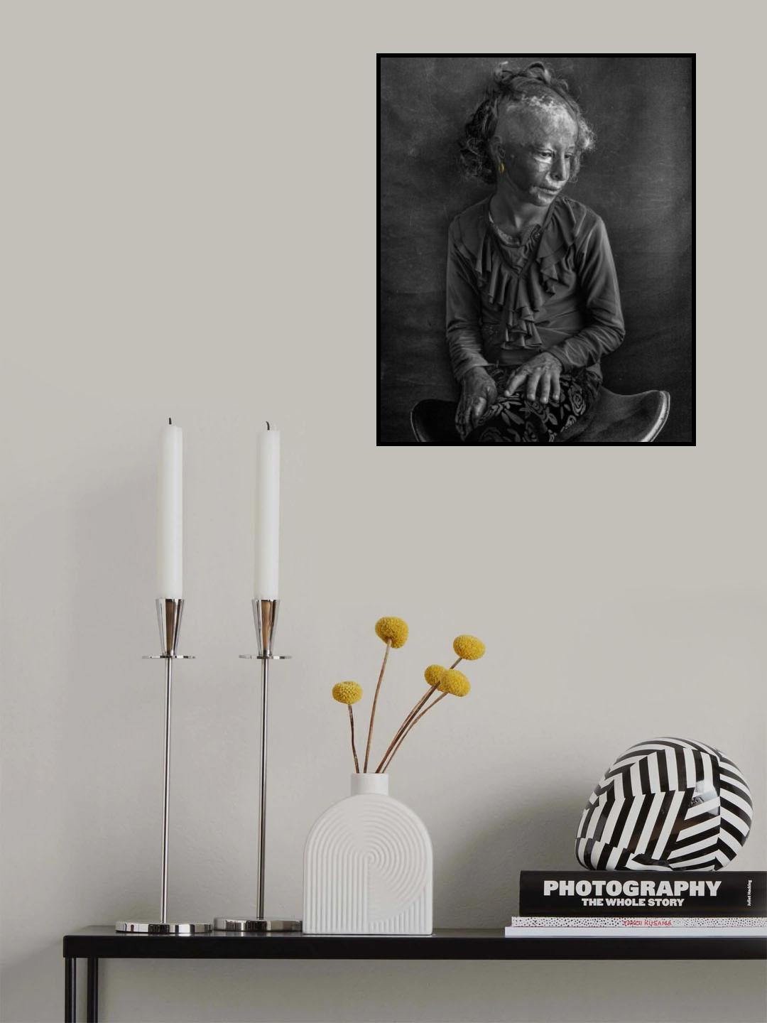 A girl with gold earrings Poster och Canvastavla