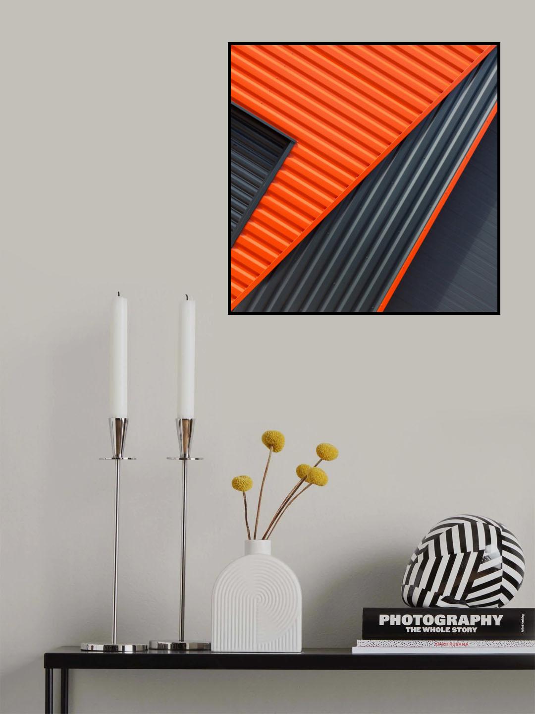 With orange Poster och Canvastavla