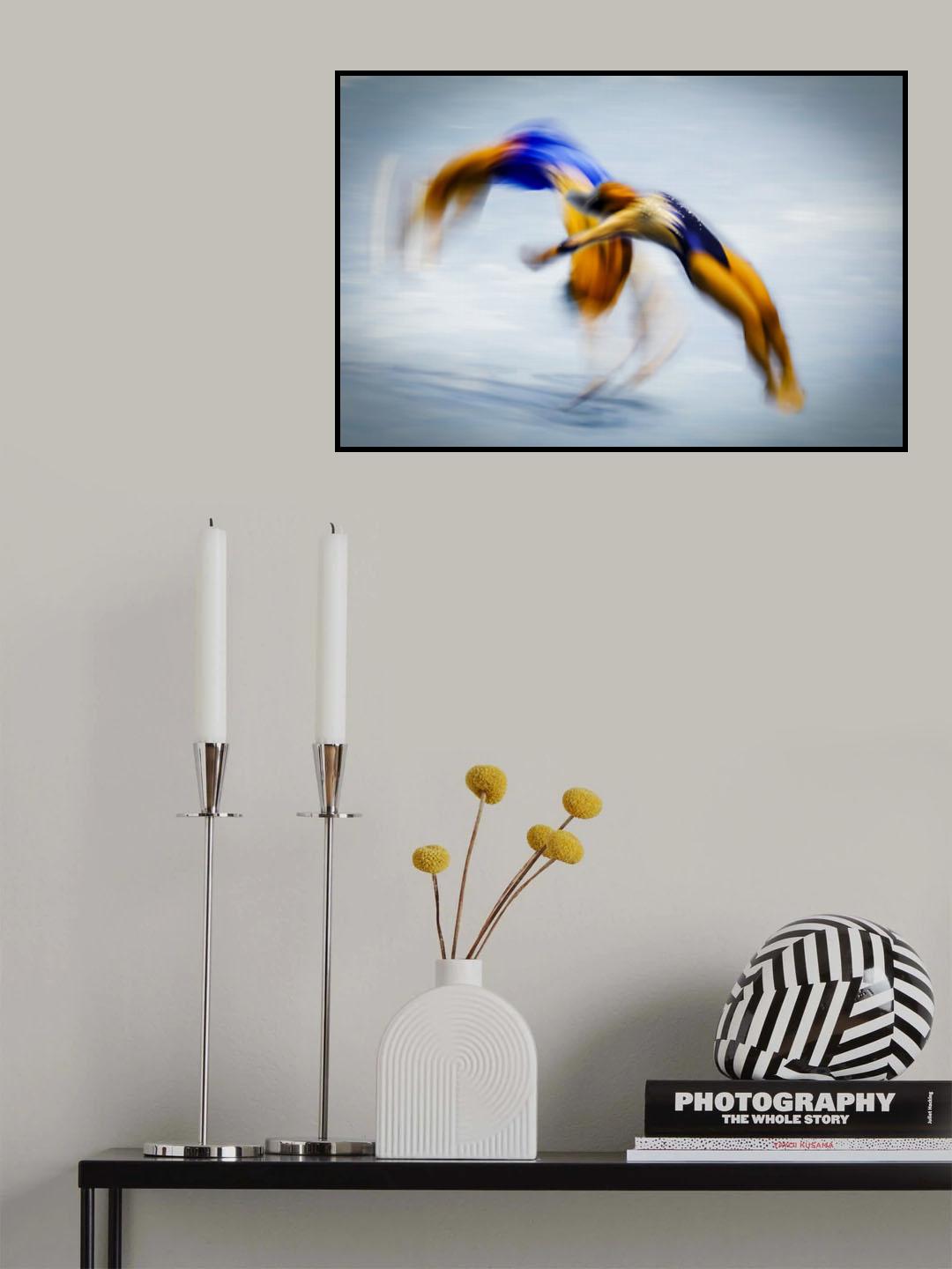 Floor Excercise Poster och Canvastavla