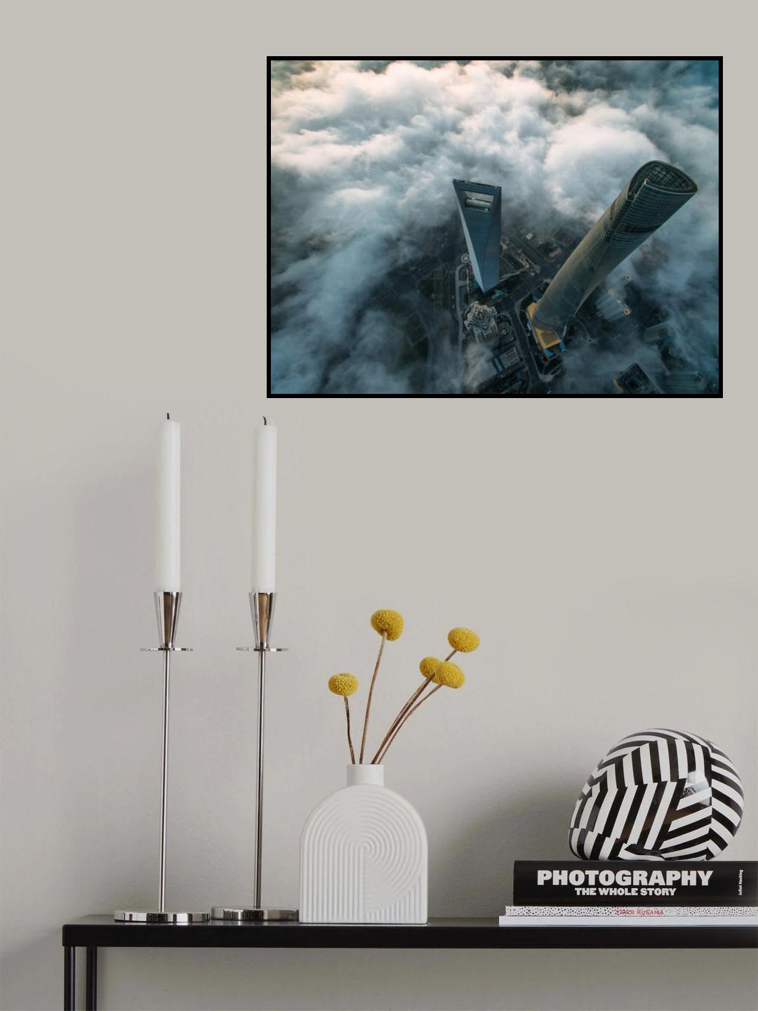 Heavenly view of Shanghai Poster och Canvastavla