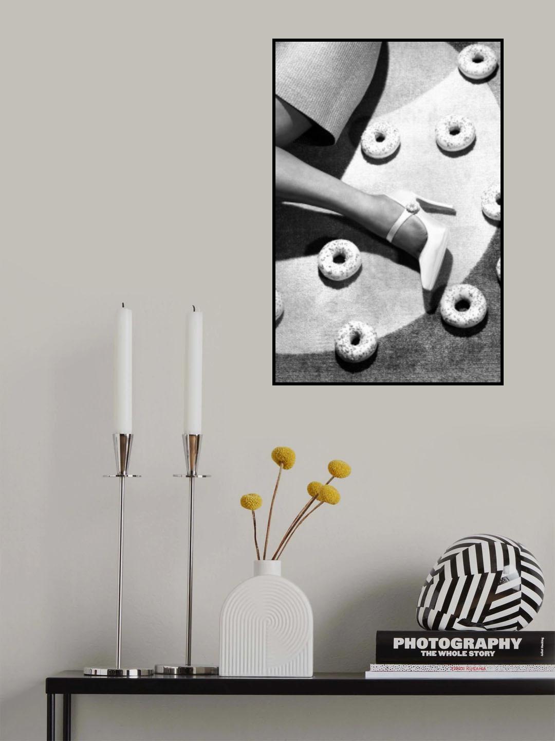 Disco 2 B&w Poster och Canvastavla