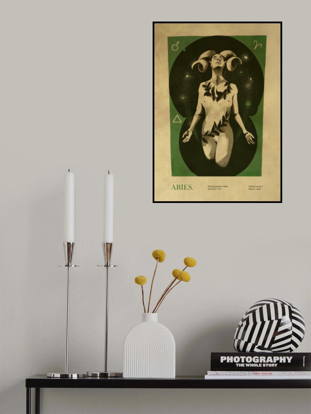 Aries print Poster och Canvastavla