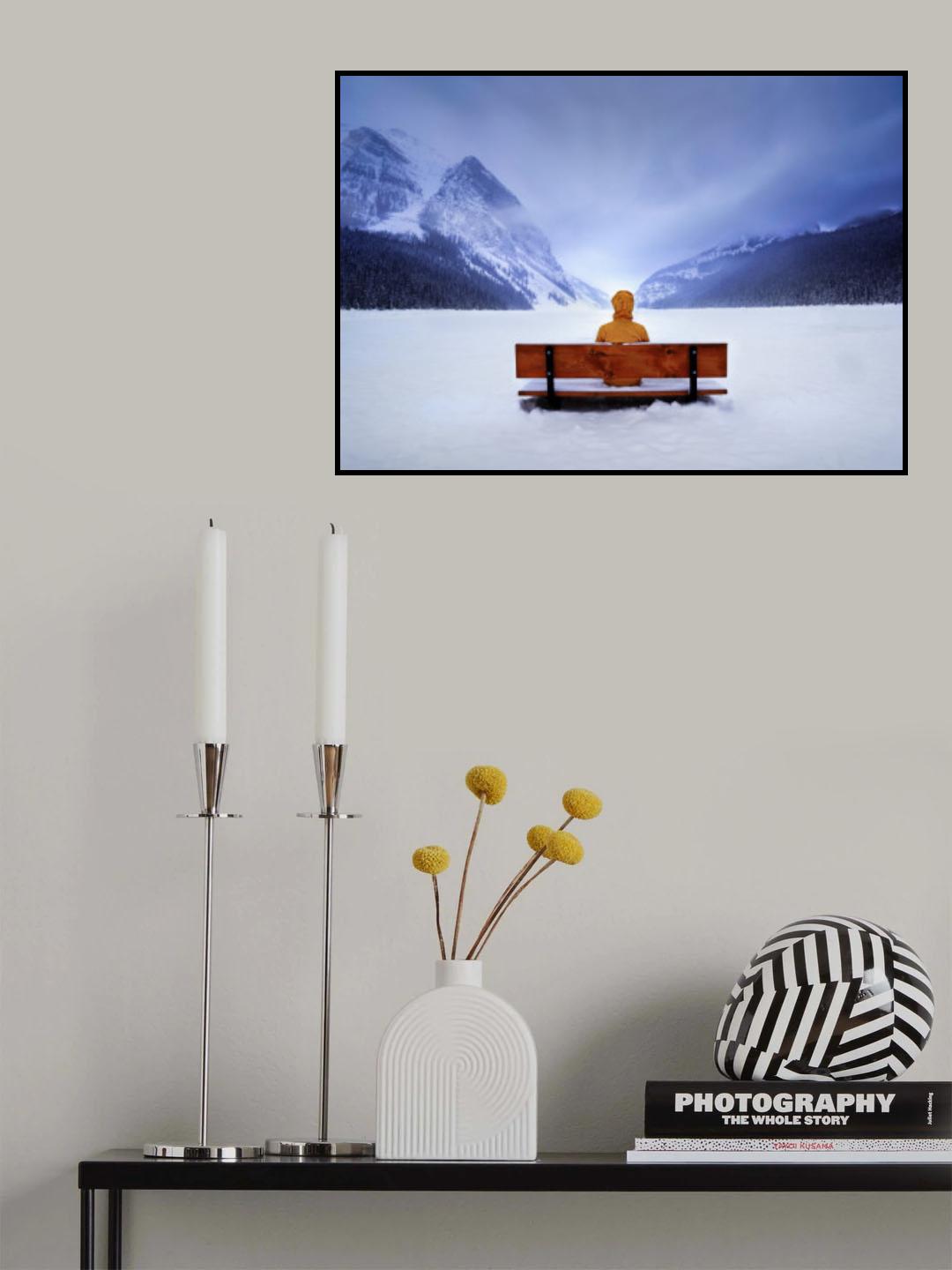Lake Louise in Winter Poster och Canvastavla