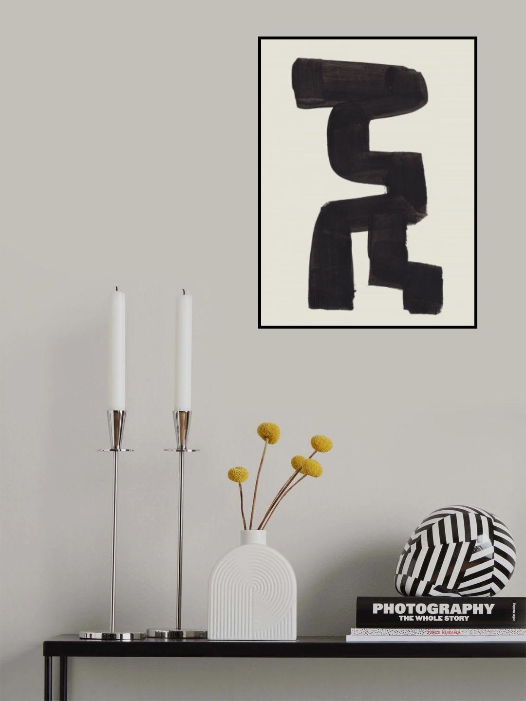 Ink Motif 44 Poster och Canvastavla