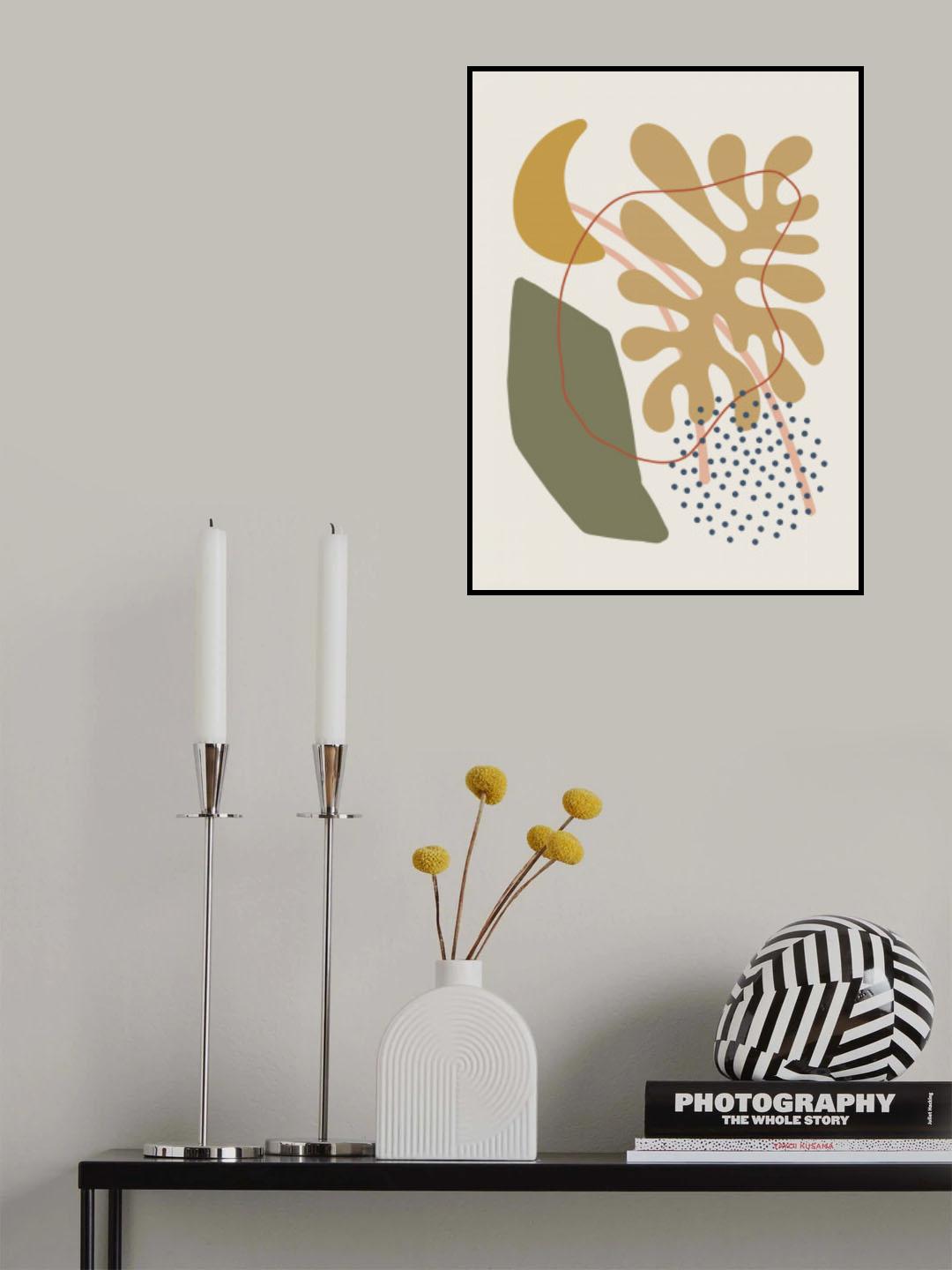 Abstract Organic Shapes Poster och Canvastavla