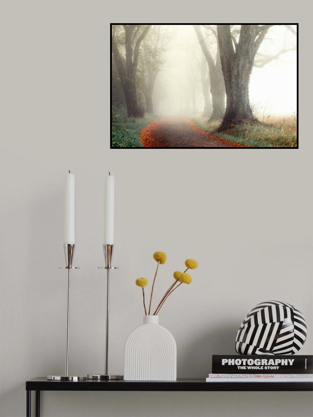 Misty Alley Poster och Canvastavla