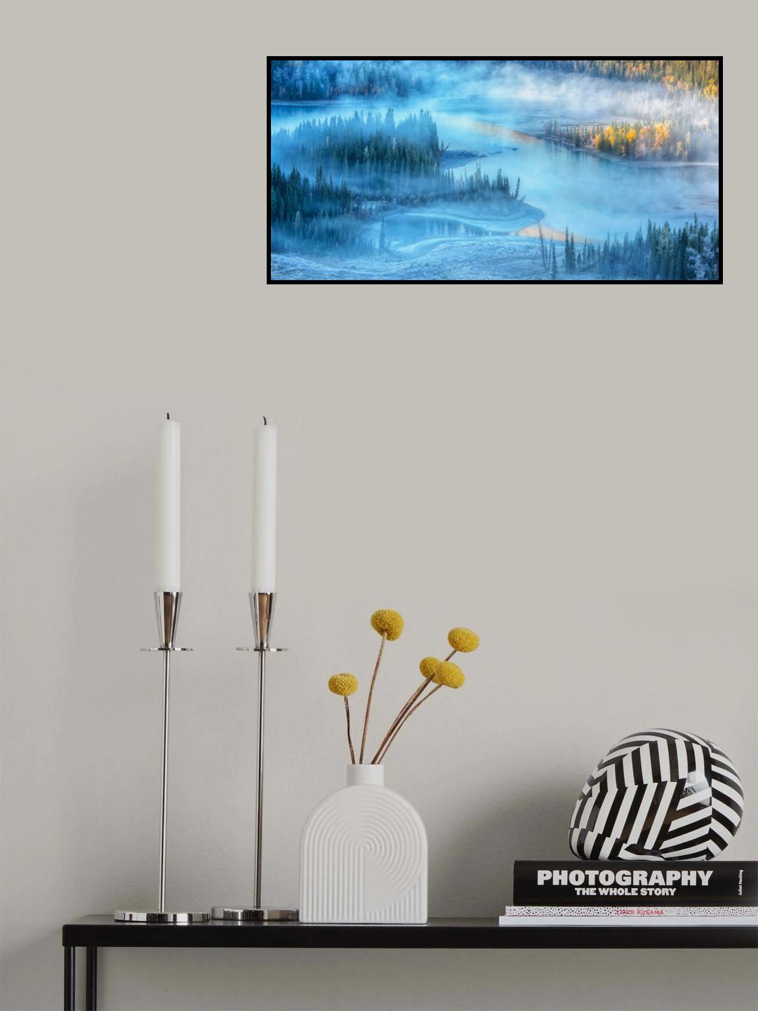 Foggy Autumn Poster och Canvastavla