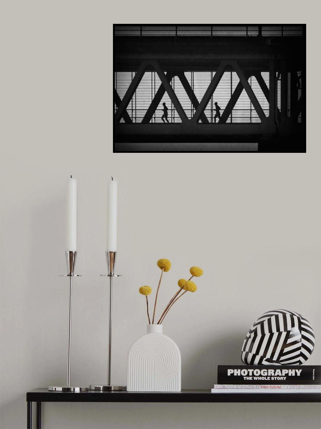 Joggers in cage Poster och Canvastavla