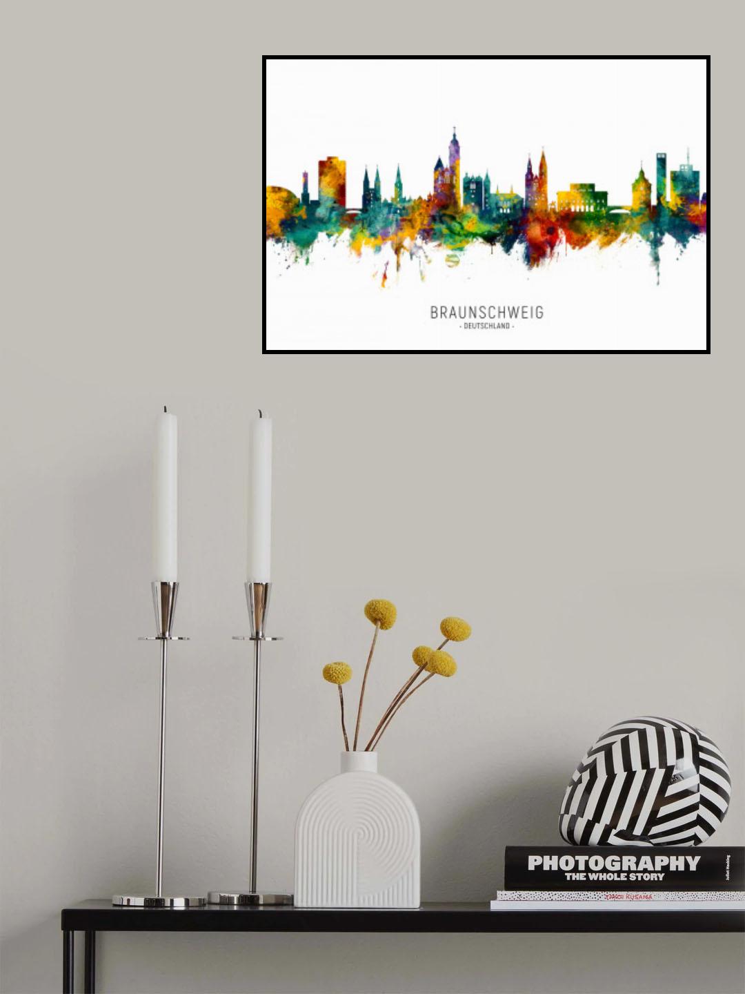 Braunschweig Germany Skyline Poster och Canvastavla