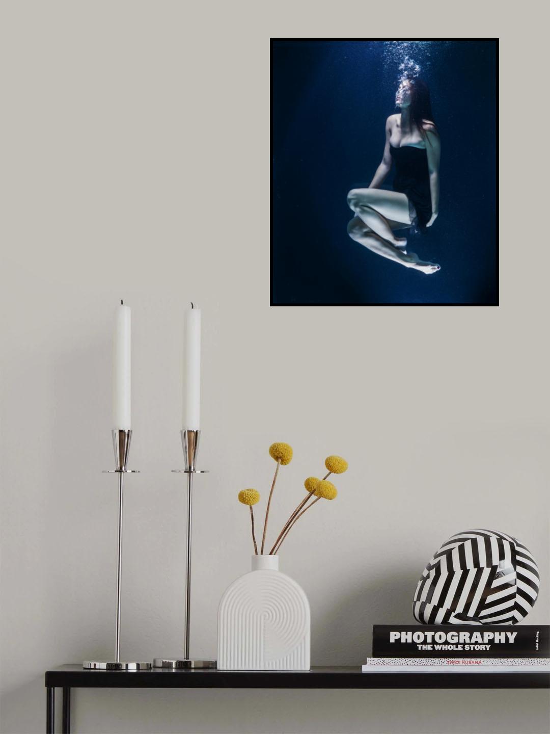 underwater artistic portrait shooting Poster och Canvastavla