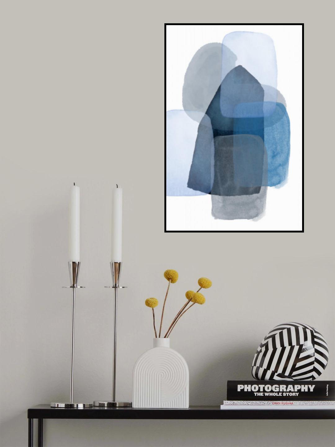 Blue Shadow 1 Poster och Canvastavla