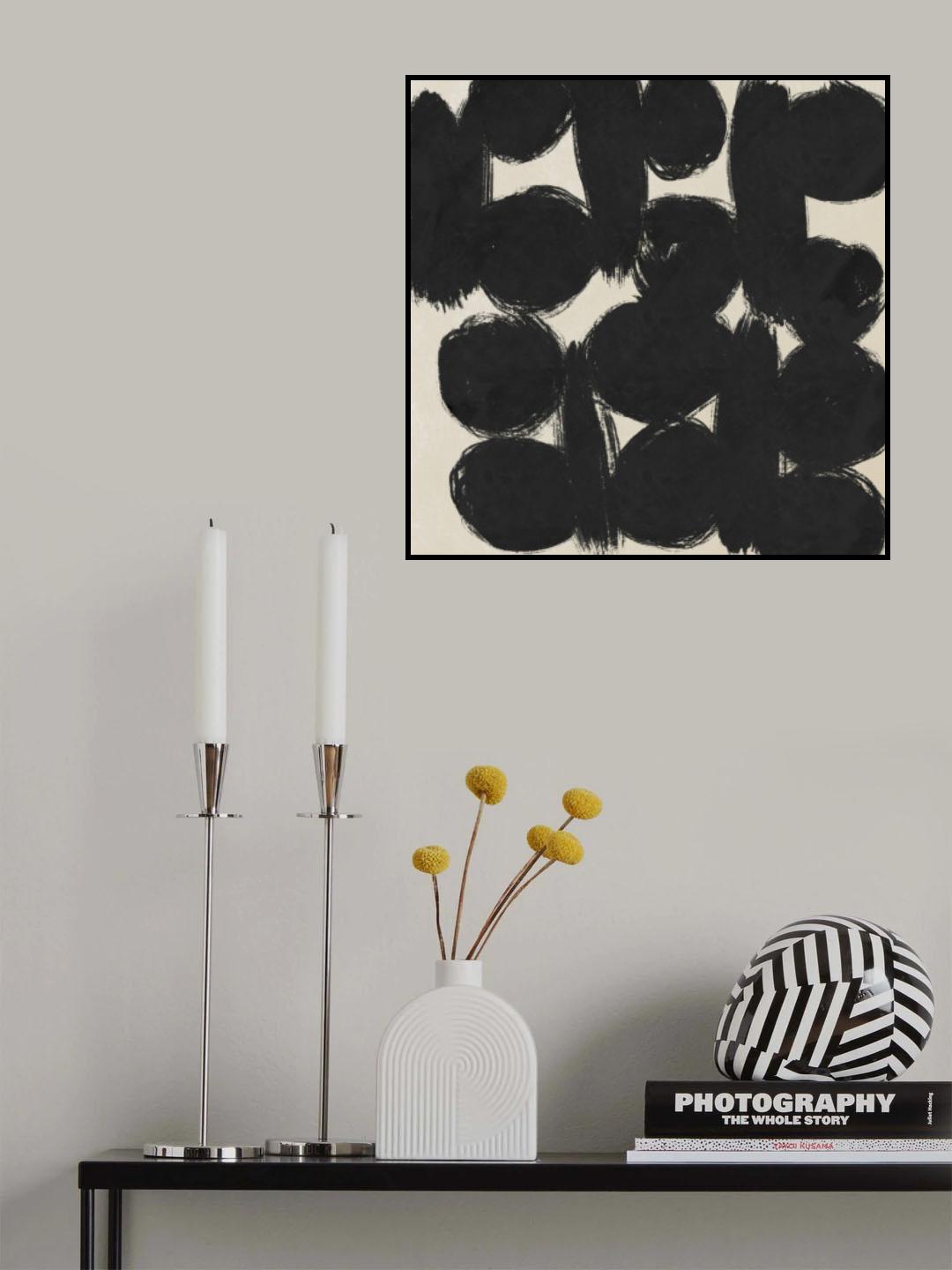 Circles abstract 02 Poster och Canvastavla