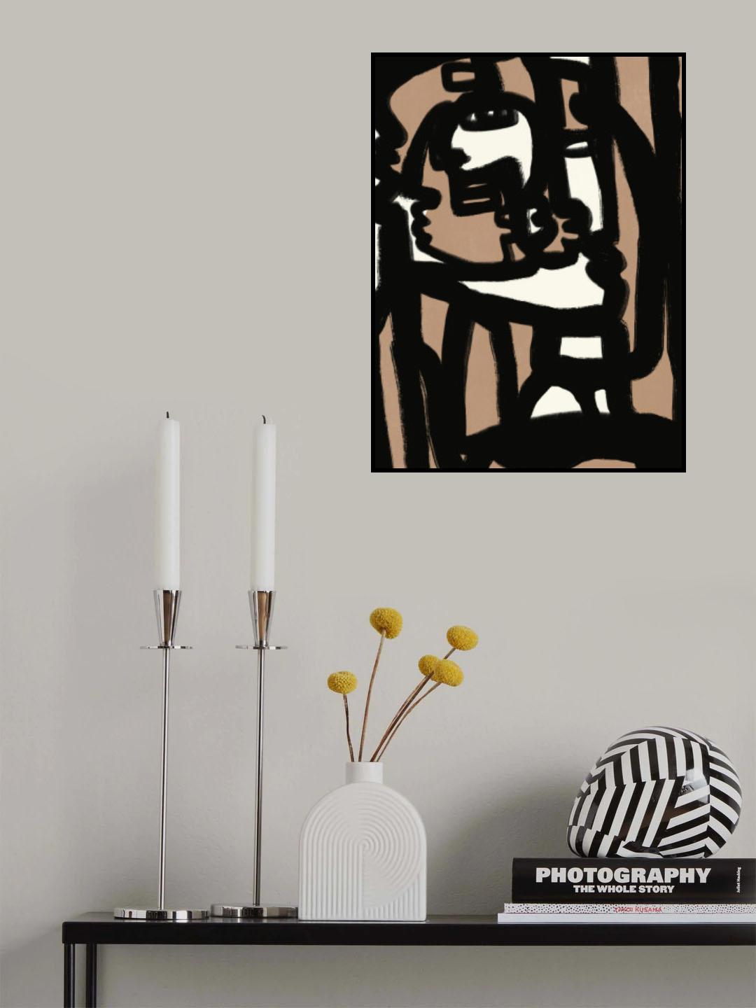 Bold line composition 08 Poster och Canvastavla