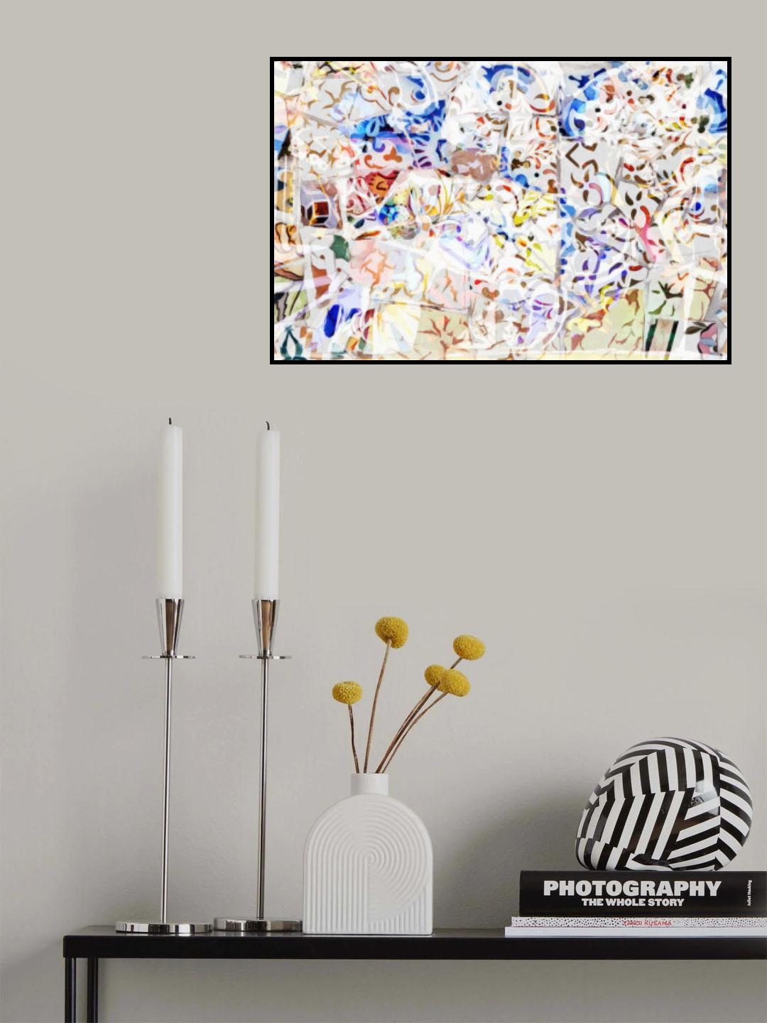 Mosaic of Barcelona 08 Poster och Canvastavla