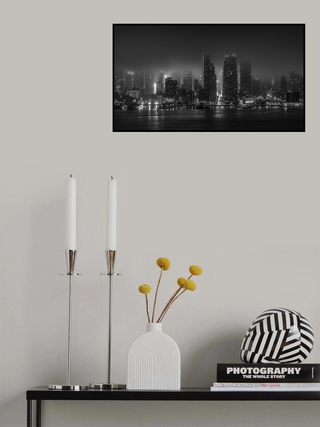 Manhattan Fog Poster och Canvastavla
