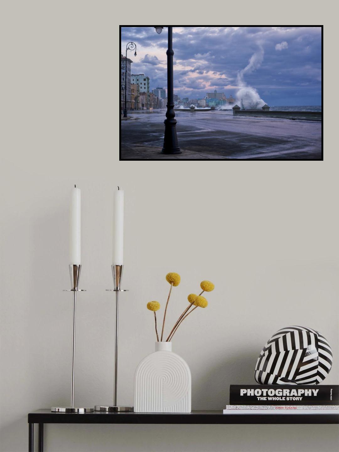 Stormy Malecon Poster och Canvastavla