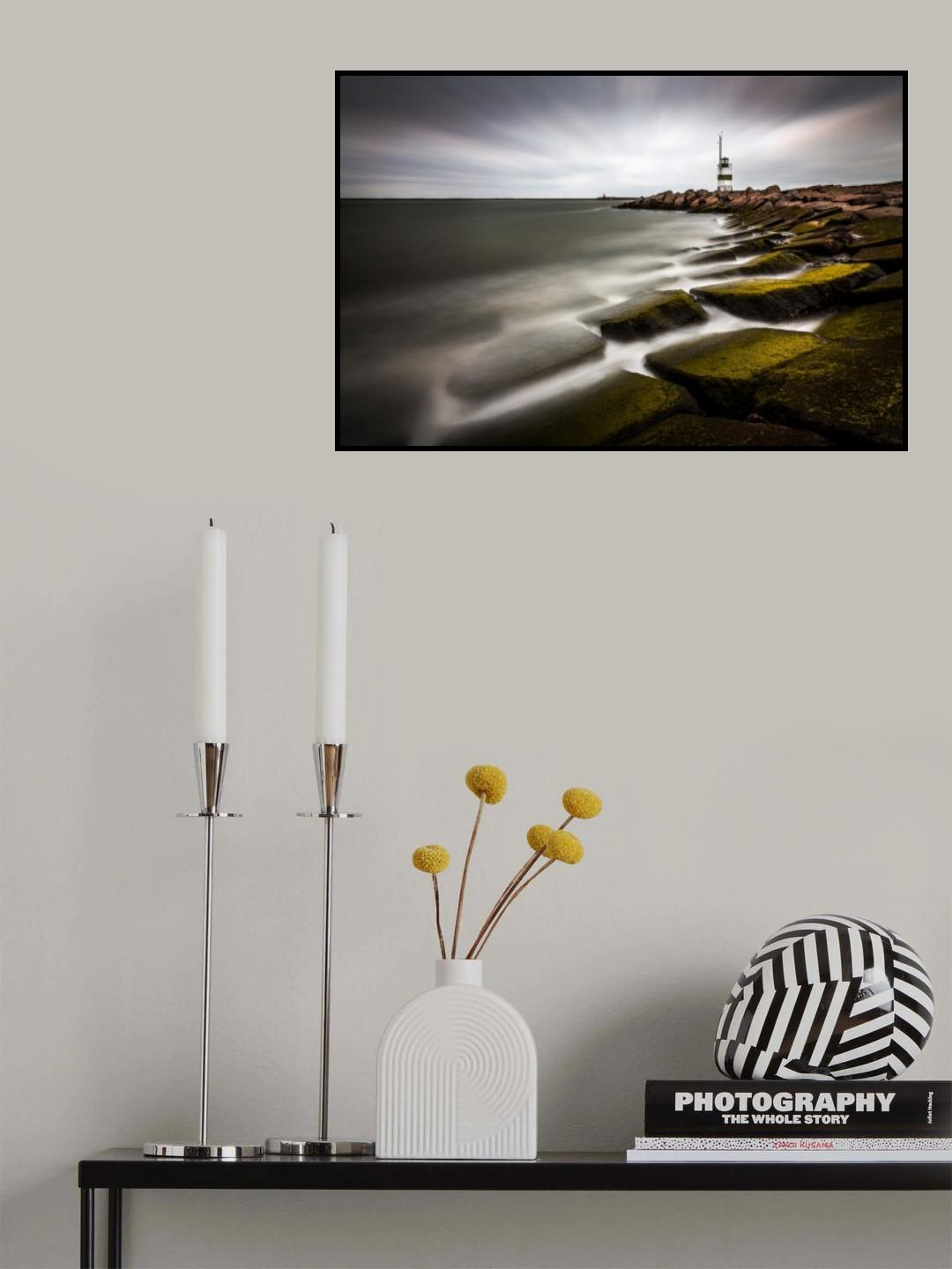 IJmuiden Lighthouse Poster och Canvastavla