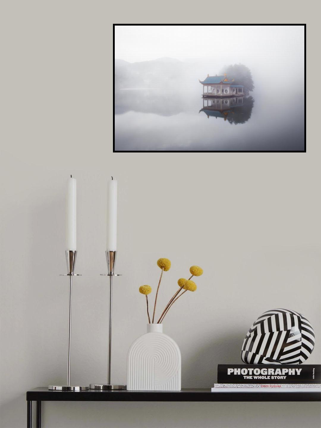 Foggy Lake Poster och Canvastavla