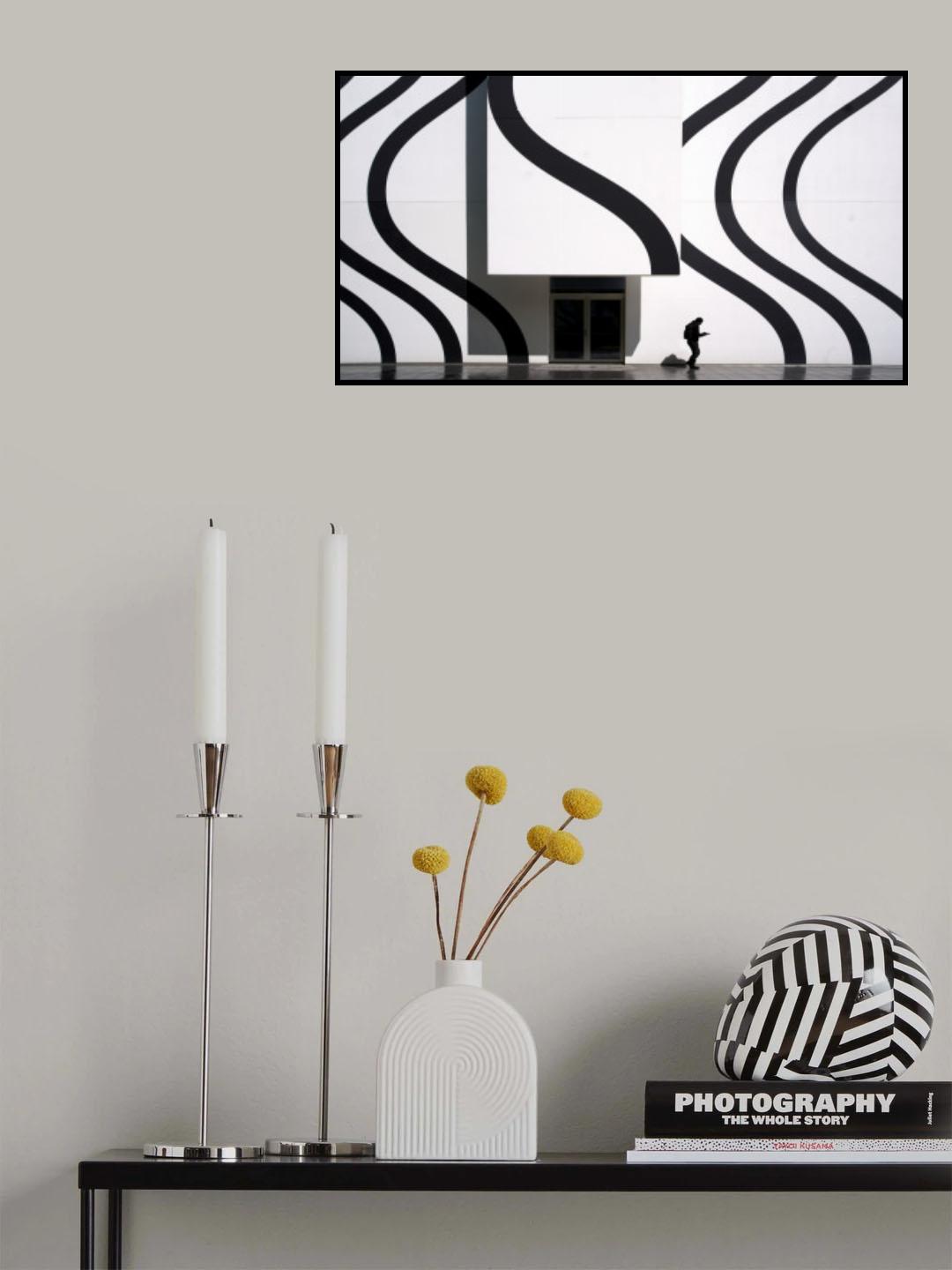 Modern swinging architecture Poster och Canvastavla
