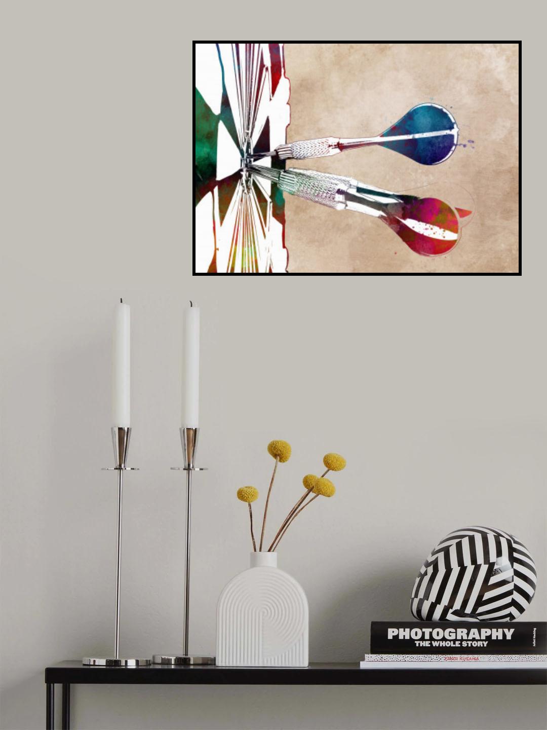 Dart Sport Art 9 Poster och Canvastavla