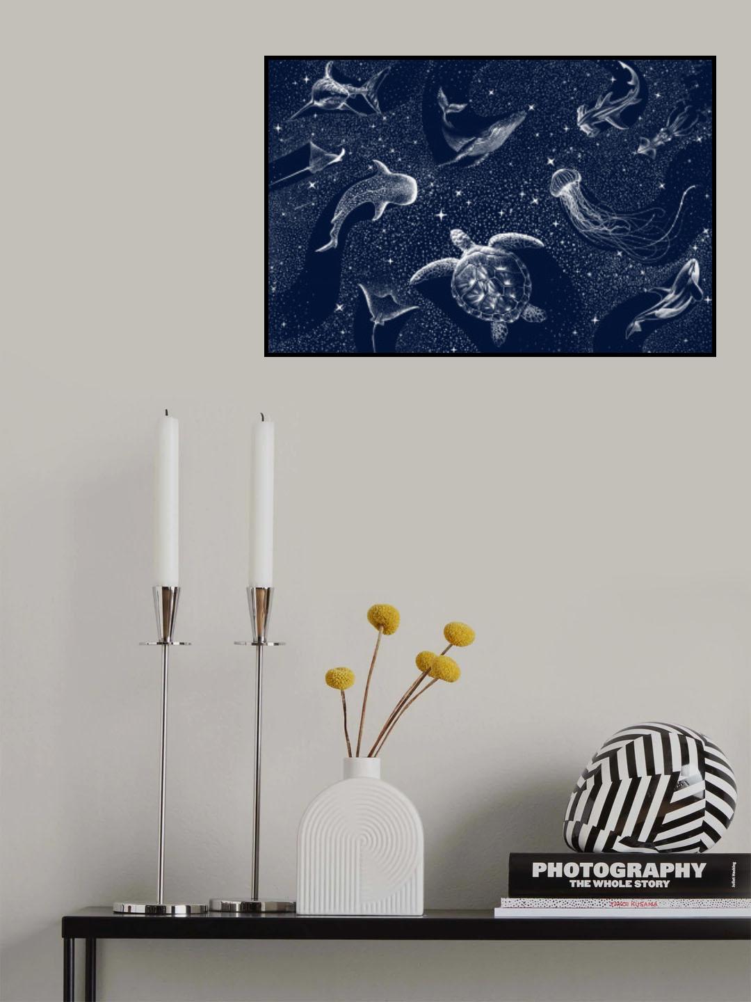 Cosmic Ocean Poster och Canvastavla
