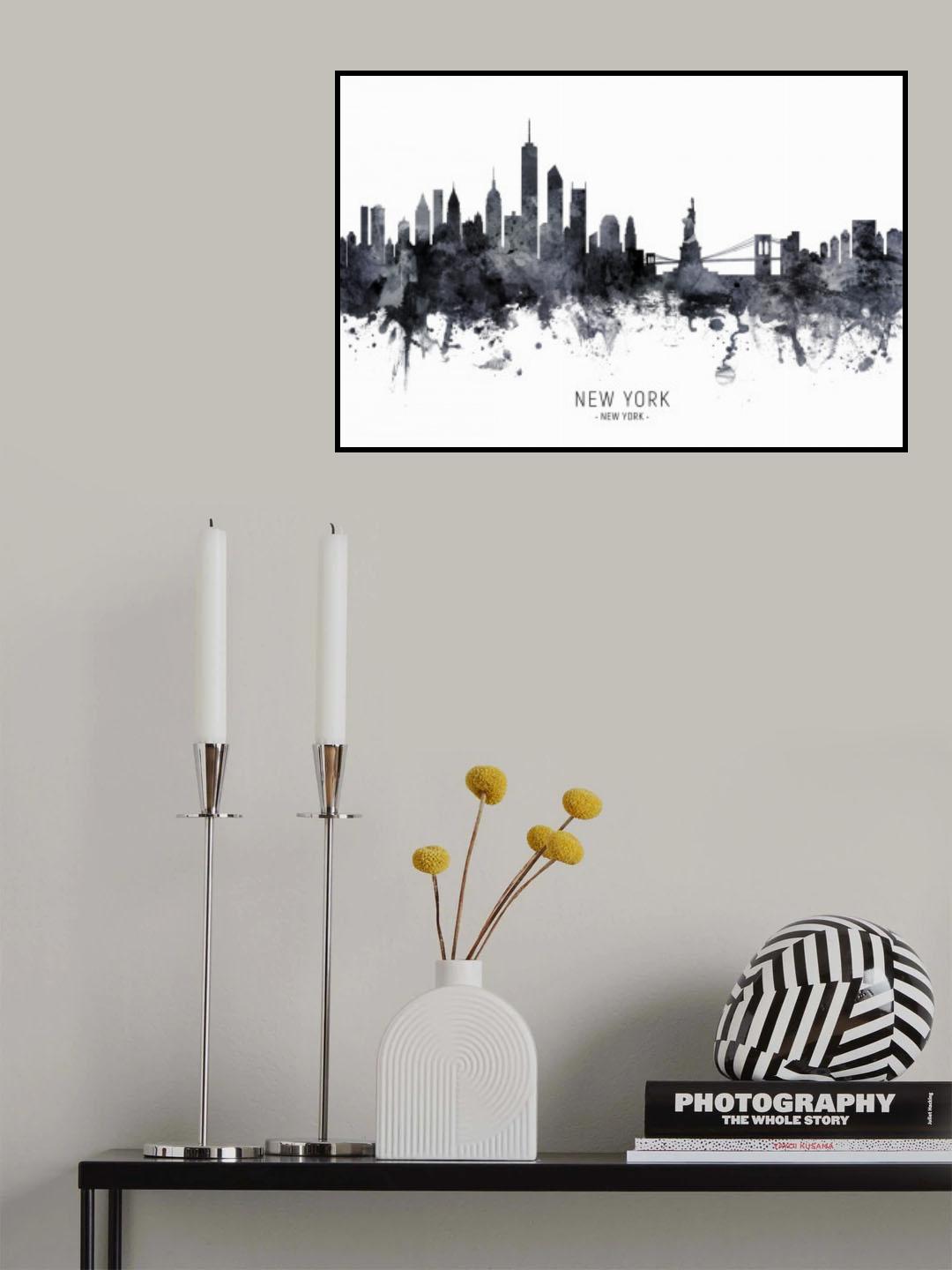 New York Skyline Poster och Canvastavla