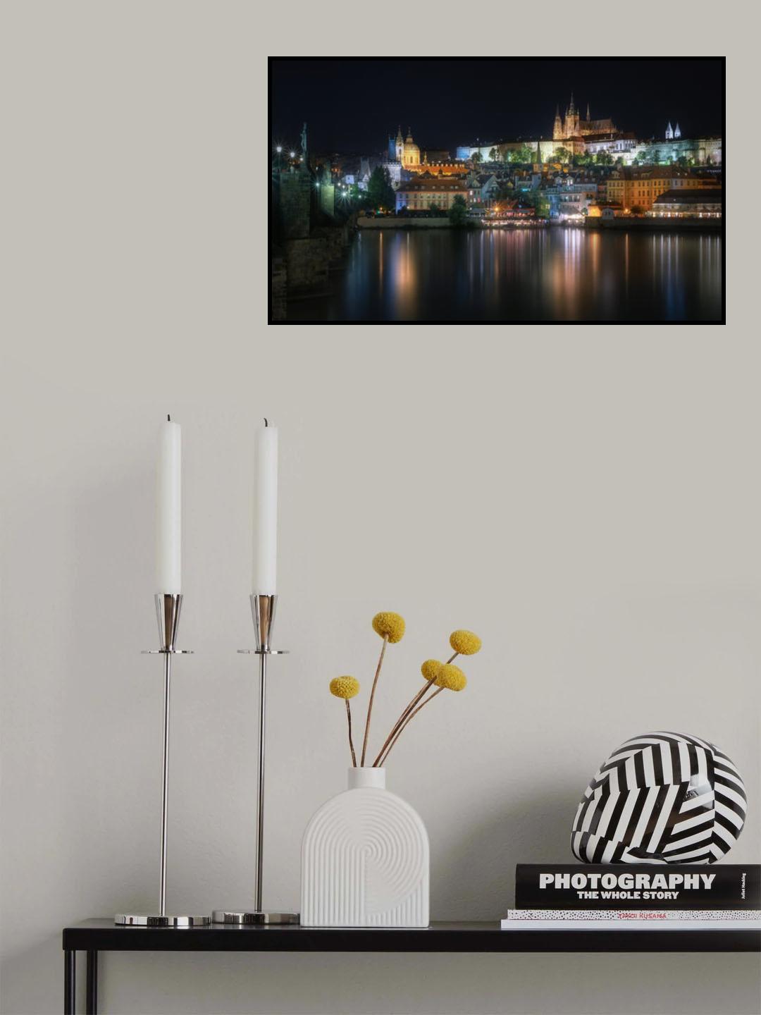 Prague at night Poster och Canvastavla