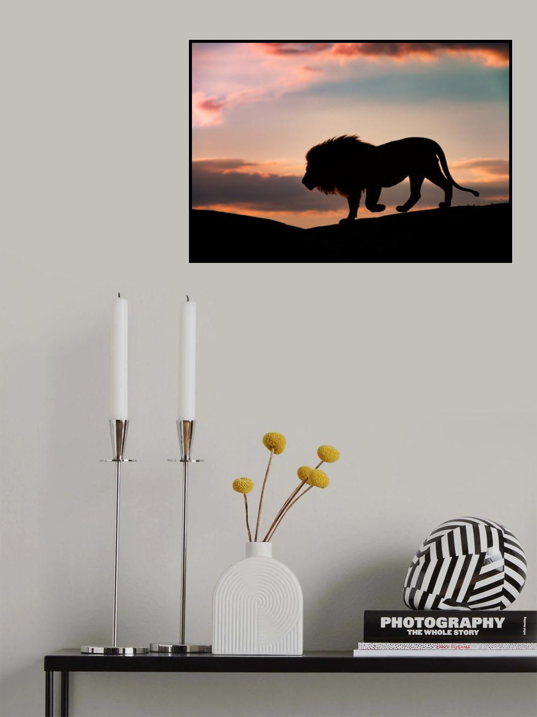 Sunset in the Serengeti Poster och Canvastavla