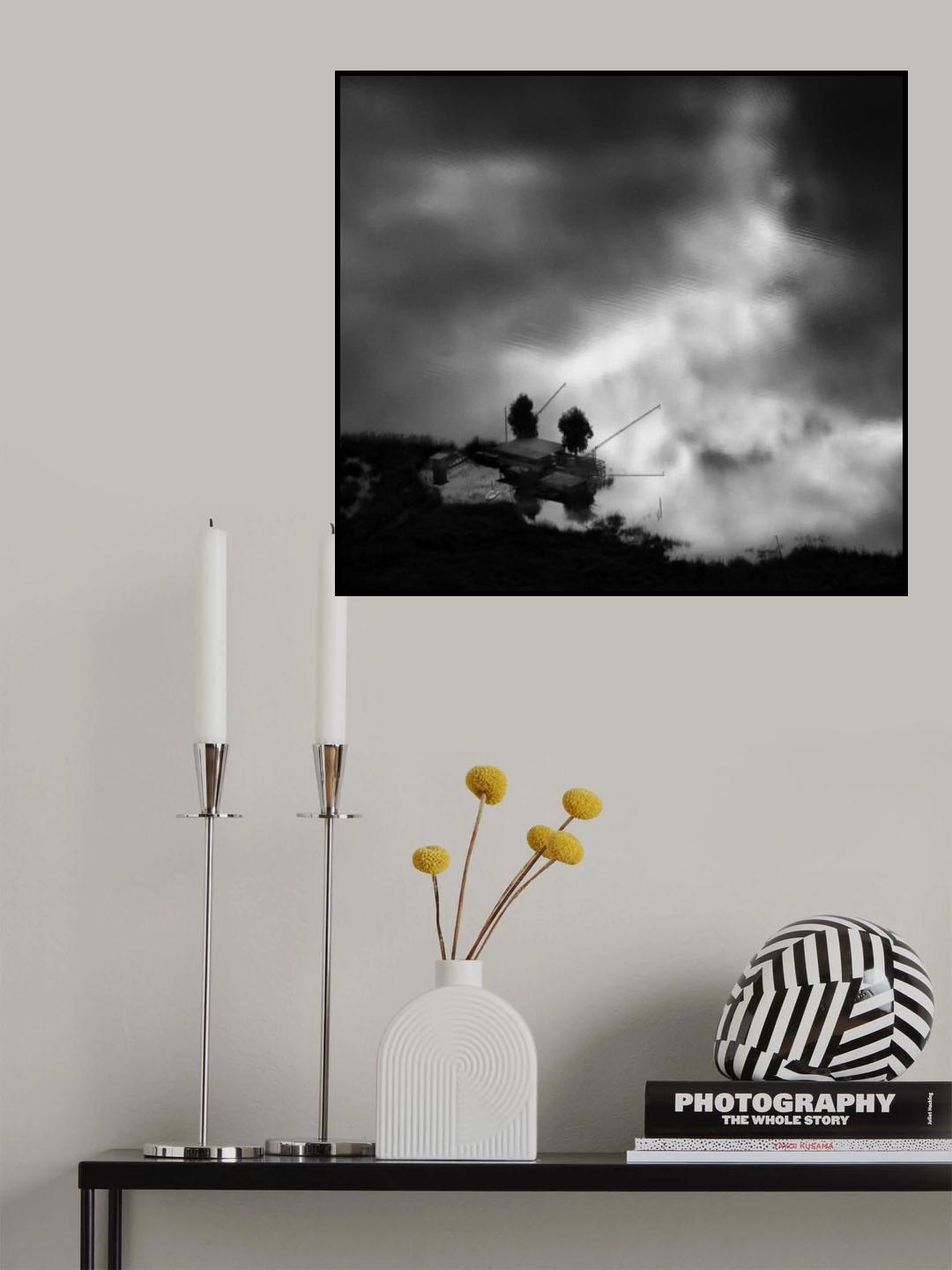 Cloudy Waters Poster och Canvastavla