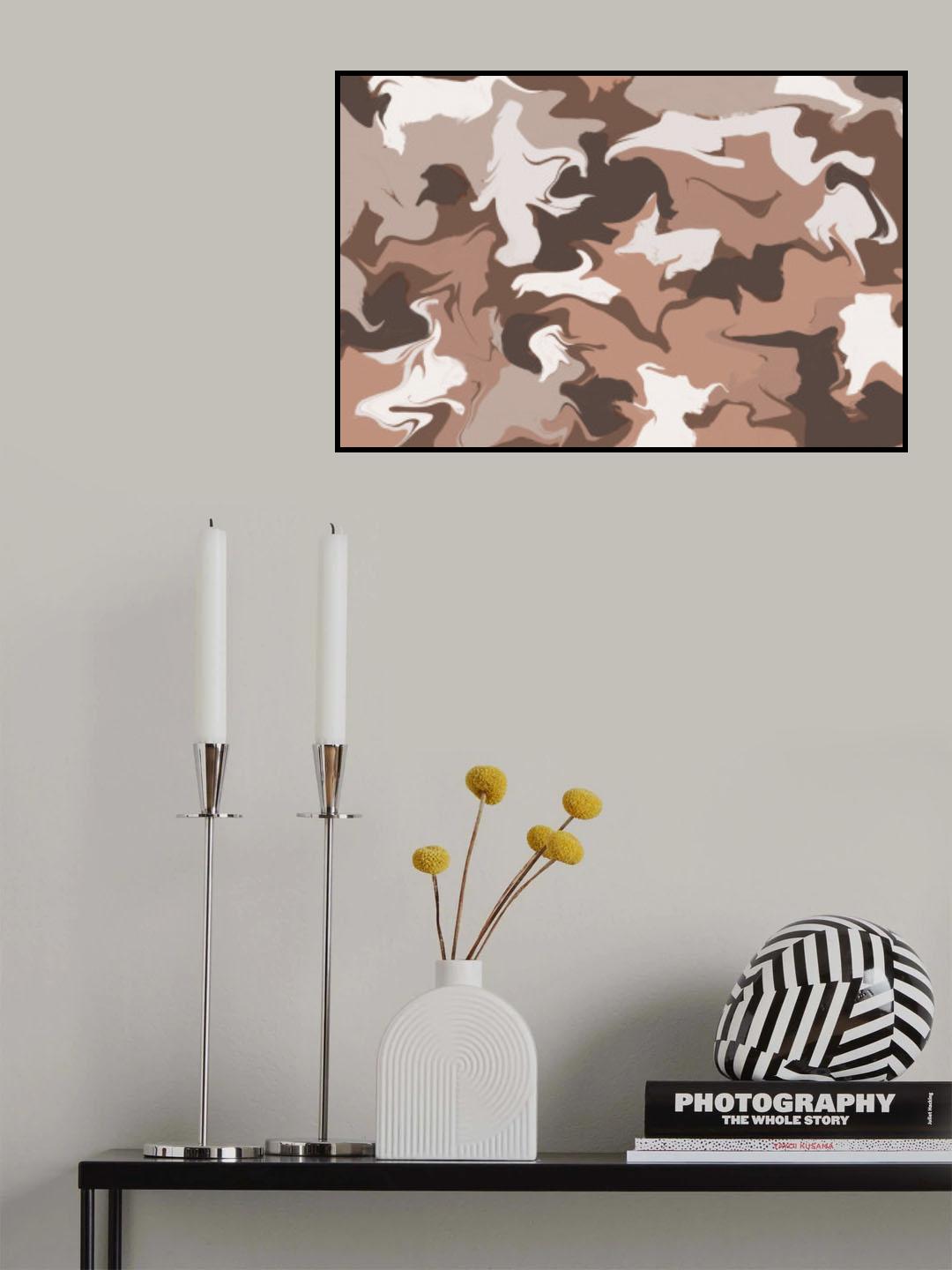 Mixed Pastel Colors Square Poster och Canvastavla