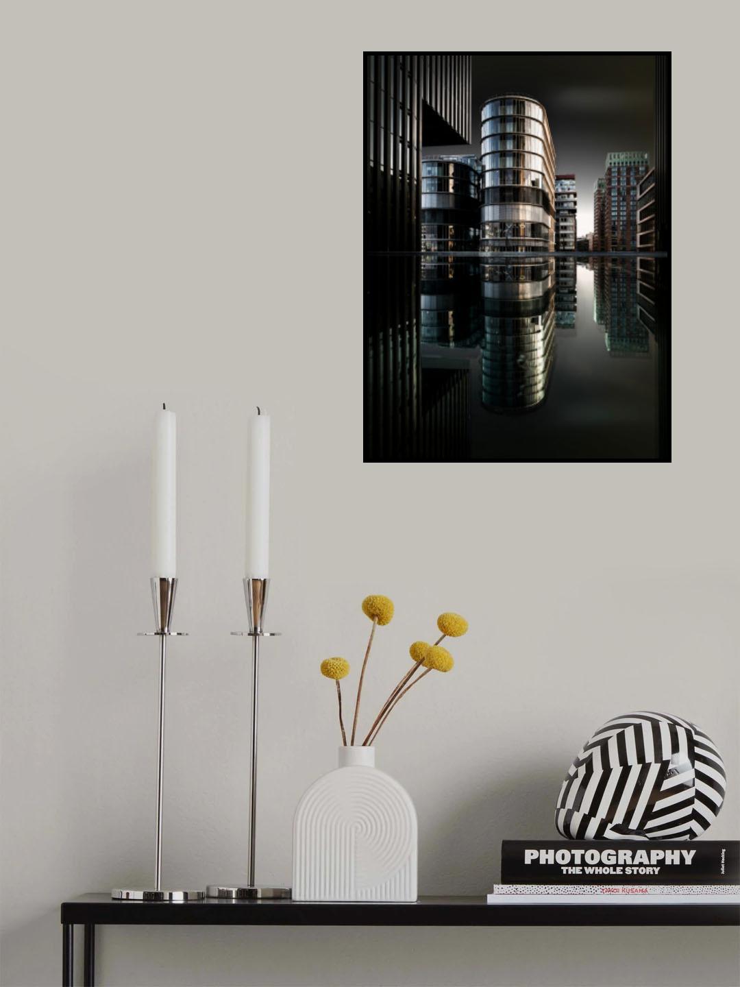Reflection in the water-covered skylight Poster och Canvastavla