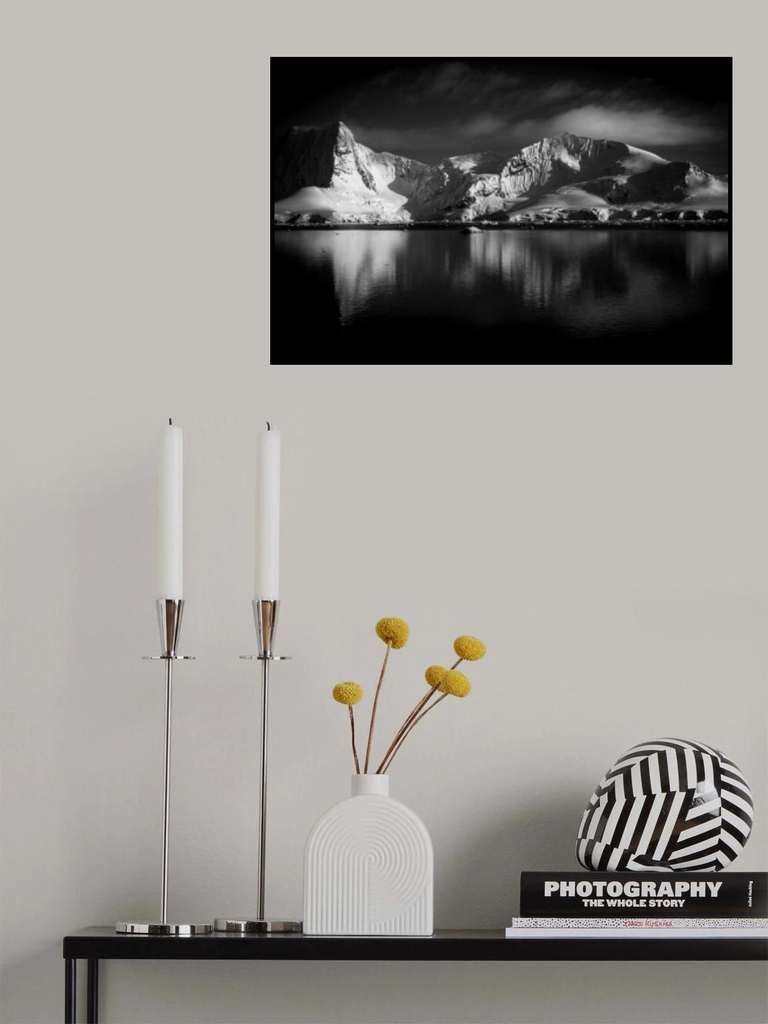 Antarktica Mountain Poster och Canvastavla