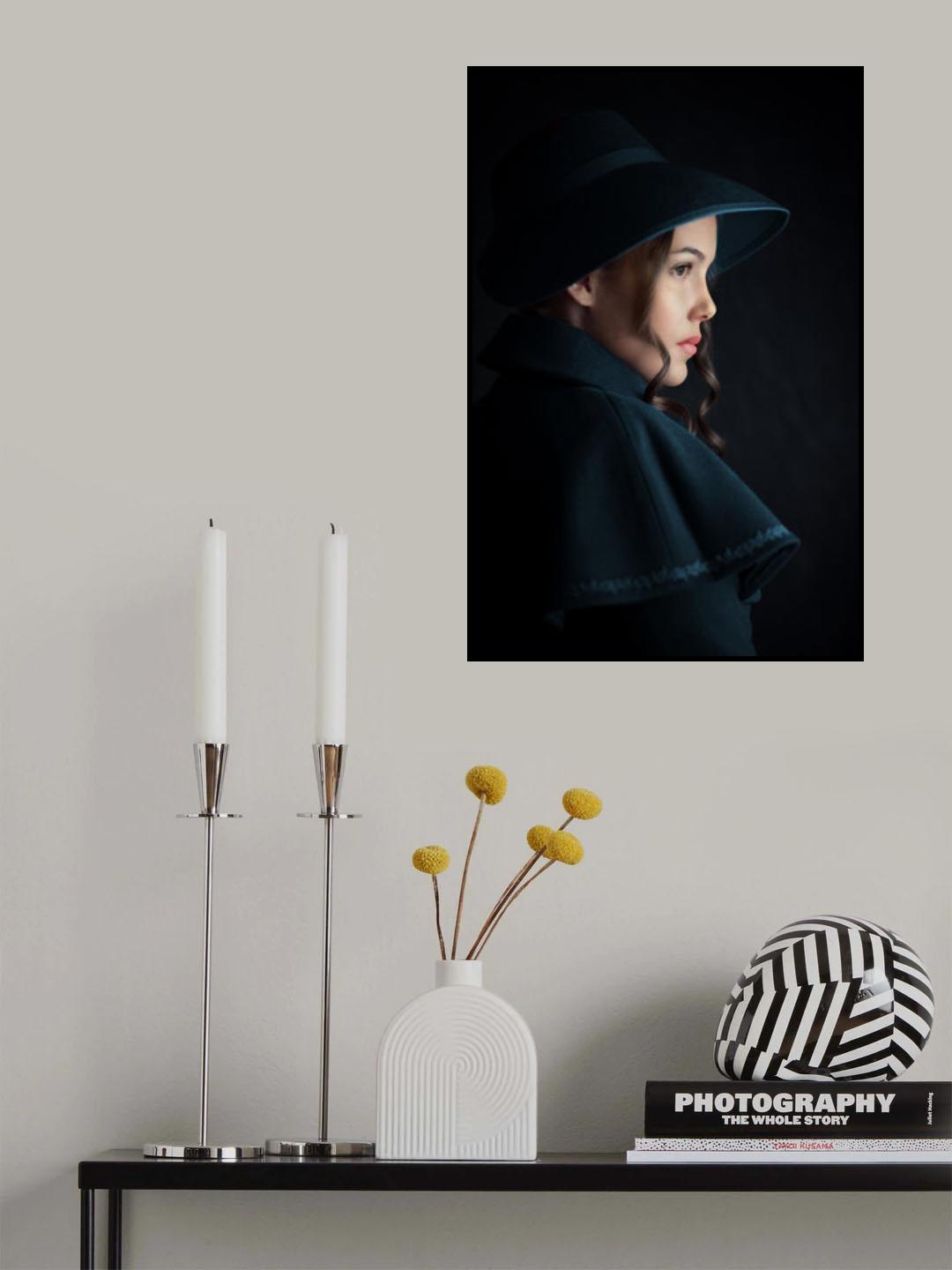 Graceful Curls Poster och Canvastavla