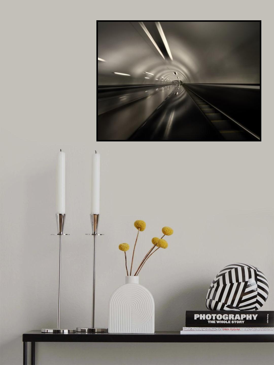 Moscow metro - shape of the light Poster och Canvastavla