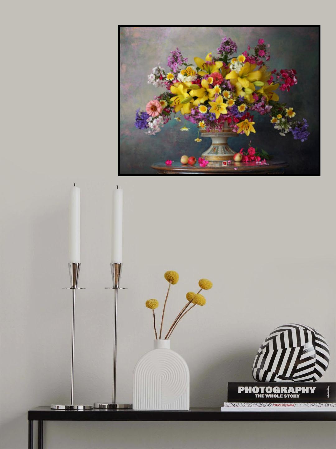 Still life with flowers Poster och Canvastavla
