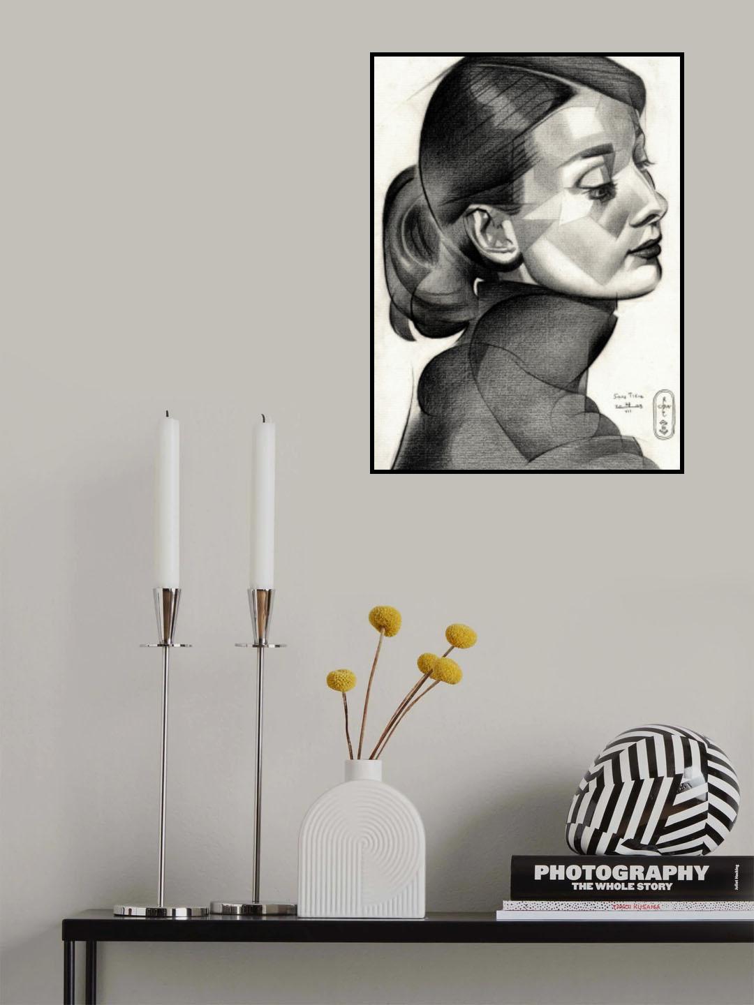 Audrey Hepburn 27 07 23 Poster och Canvastavla