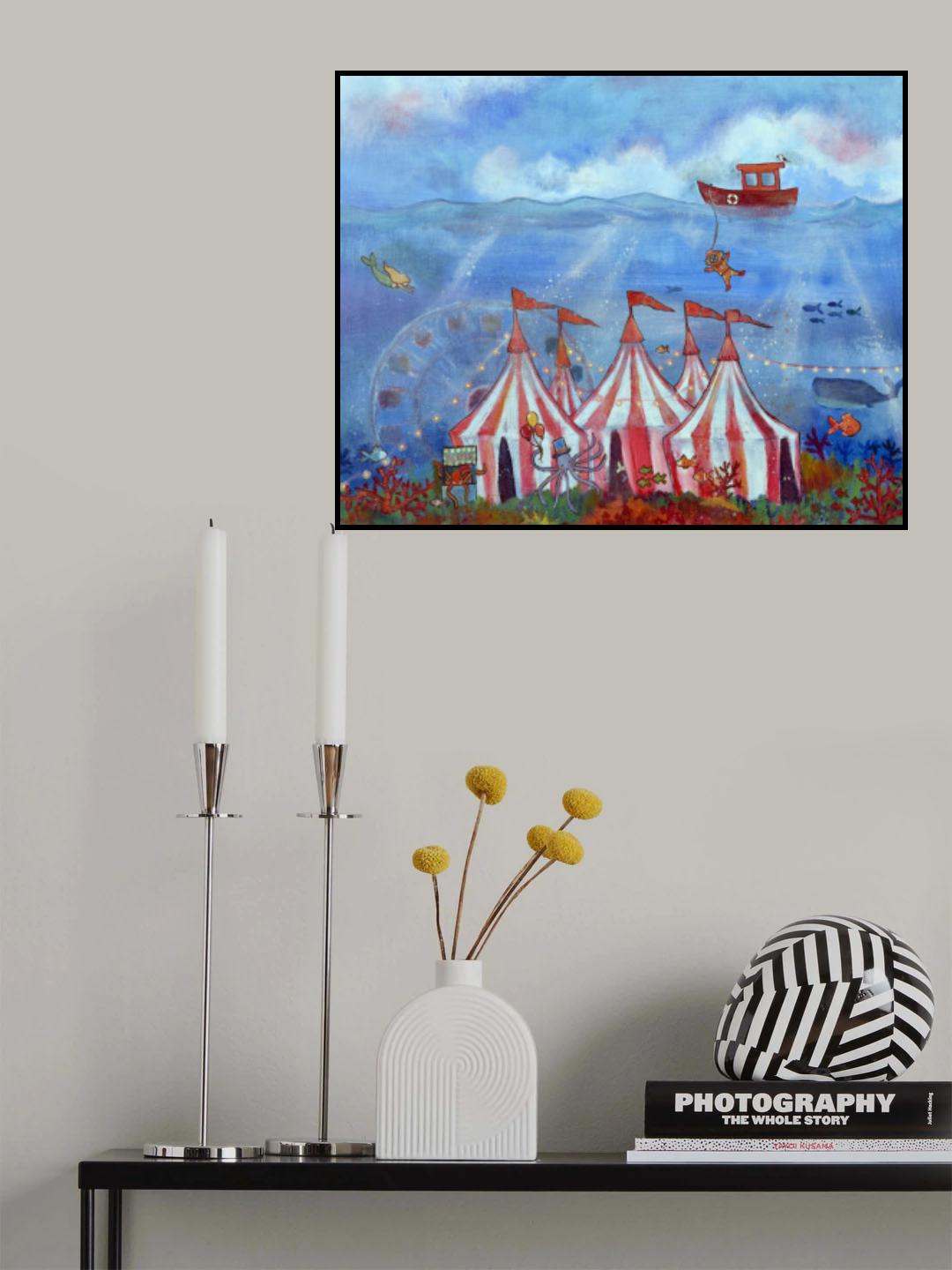 Underwater Circus Poster och Canvastavla