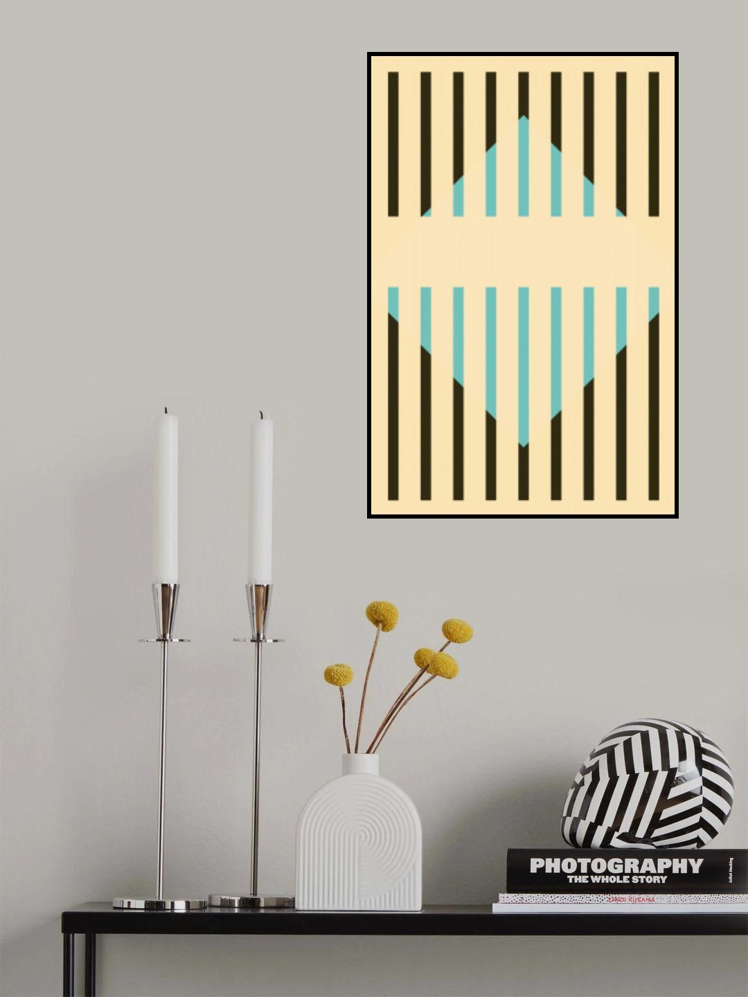 Faded Geometric #3 Poster och Canvastavla