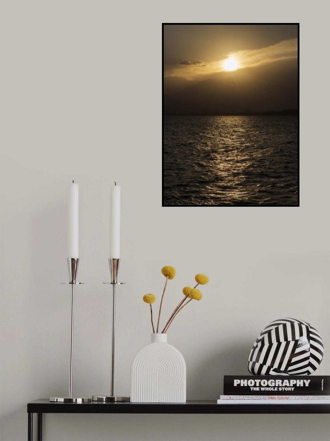amazing sunset and great sea view Poster och Canvastavla