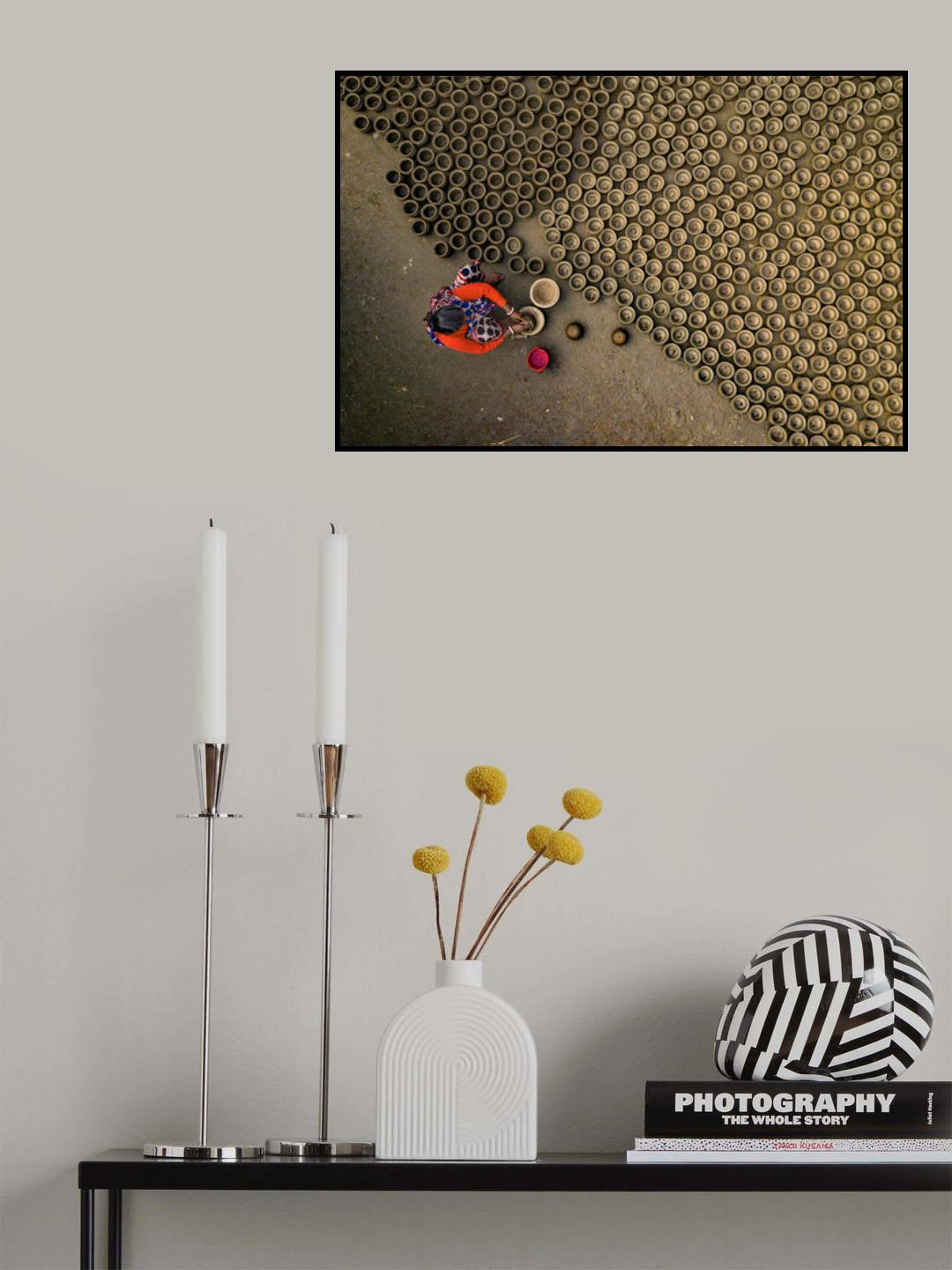Pot making Poster och Canvastavla