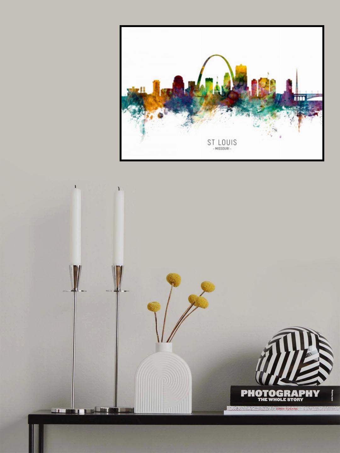 St Louis Missouri Skyline Poster och Canvastavla