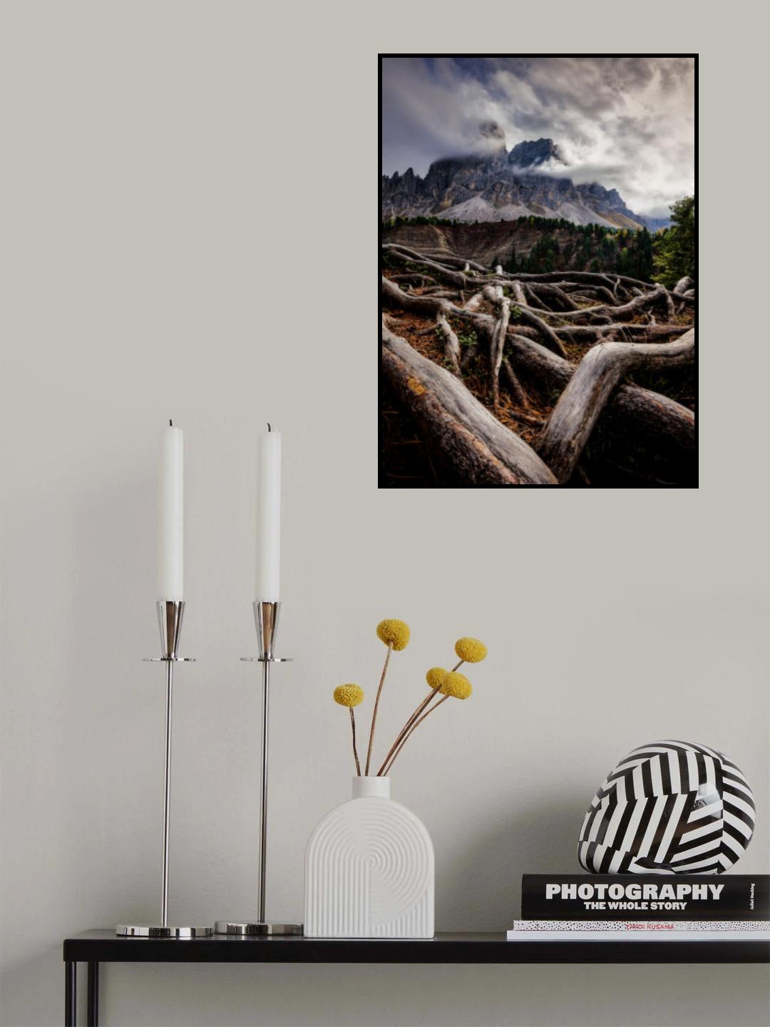Wurzjoch mountain Dolomites Poster och Canvastavla