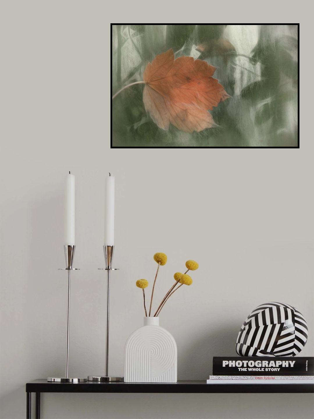 lonely leaf Poster och Canvastavla